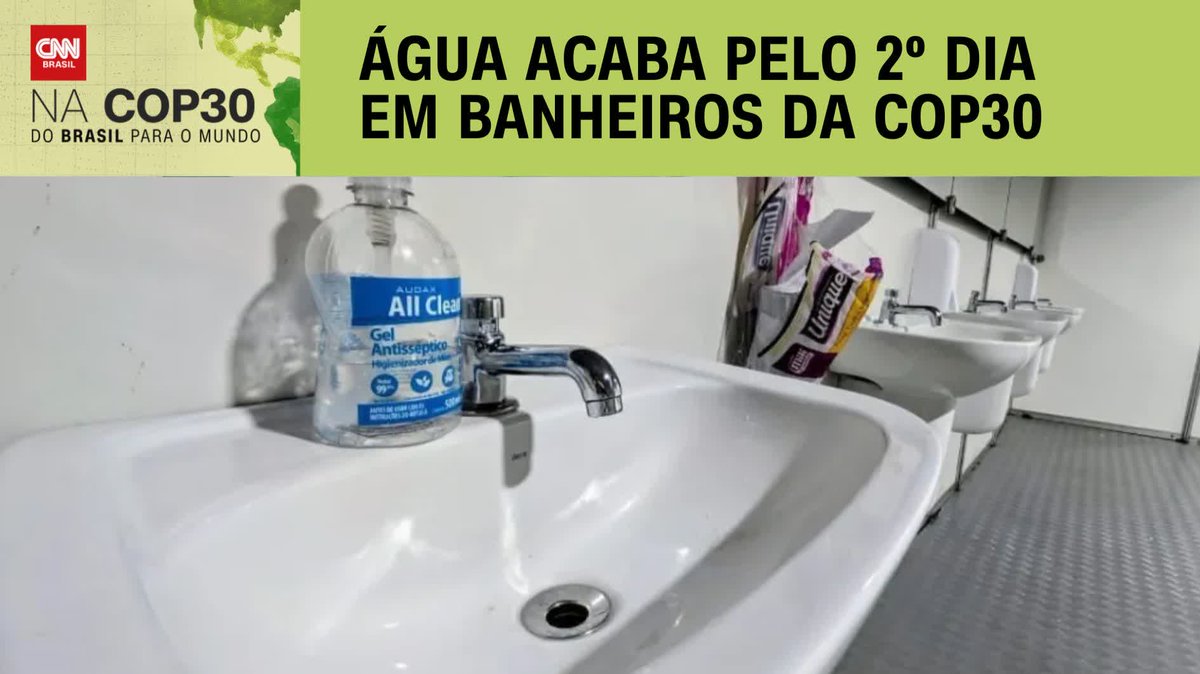 Água acaba pelo 2° dia em banheiros da COP30; assista #CNNBrasil360°