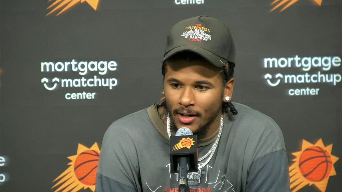 "[Devin Booker]'s a veteran guard. ... So I'm learning everything I can from him, while out there trying to help him win." Suns guard Jalen Green on what it meant to win his first game playing next to Devin Booker 👏