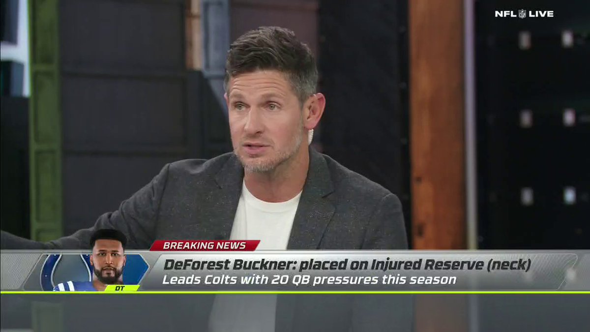 "I think this is season-changing. This would be the one person that you could not lose on that defense, in my opinion." –Dan Orlovsky on the Colts' DeForest Buckner being placed on IR