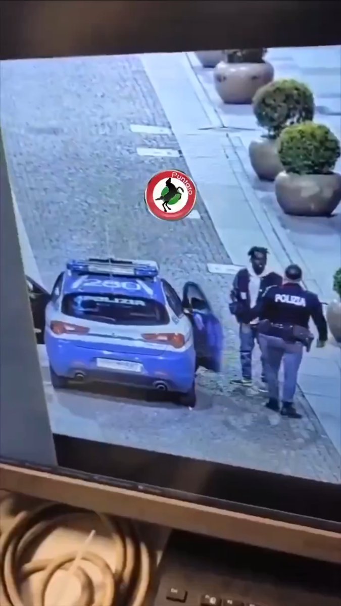 Italian cops teaching an illegal African migrant the law the American way. Gotta love those cops🇮🇹💪