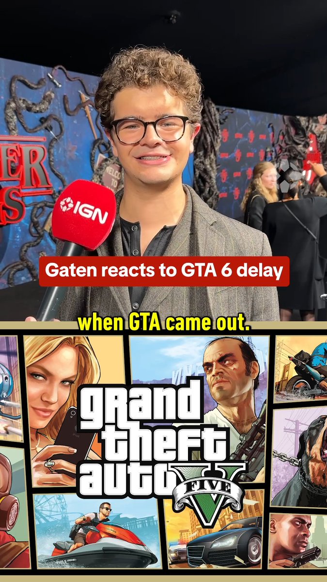 Stranger Things 5 star Gaten Matarazzo reacts to the GTA 6 delay: "We got Seasons 1-5 before GTA 6"