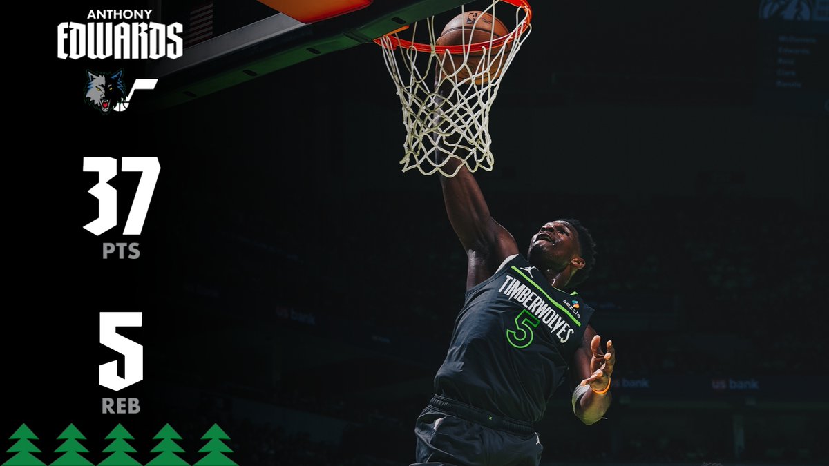 Ant balled out tonight: 37 PTS 5 REB 26 MIN