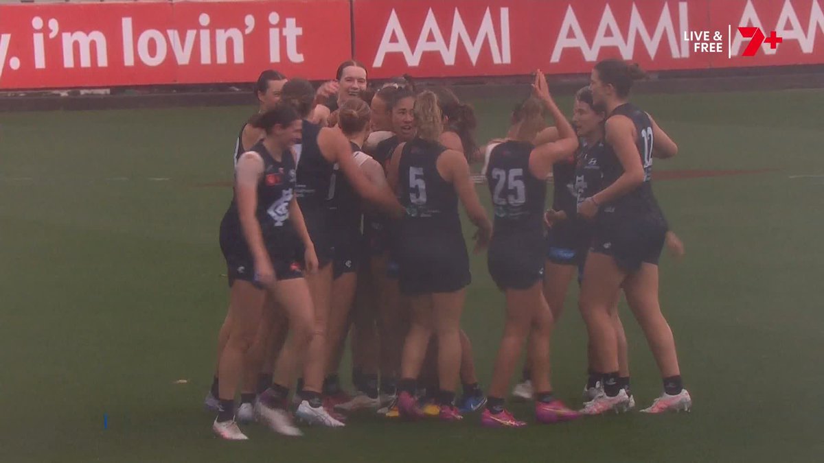 The Blues rally around Mia Austin after her emotional goal following the tragic loss of her cousin Ben last week ❤️