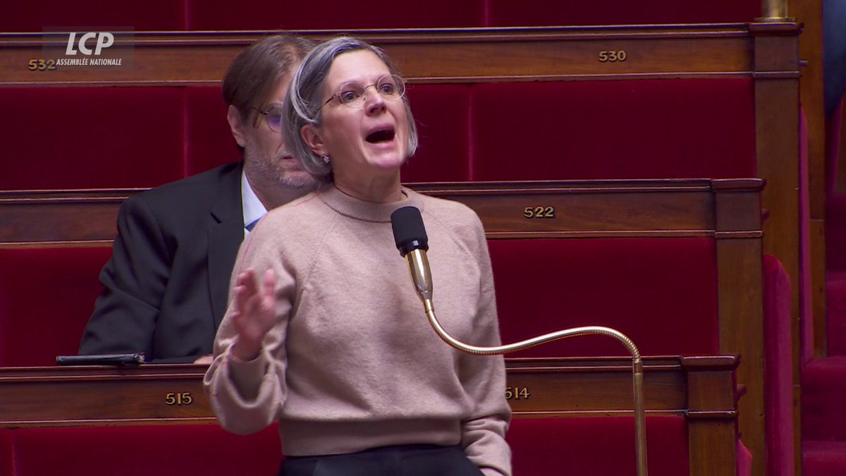 "Dans notre monde, on protège la santé des Français. Dans notre monde, on n'est pas raciste, on va pas faire la chasse aux étrangers dans les dépenses de Sécurité sociale", rétorque Sandrine Rousseau (Ecologiste et social). #DirectAN #PLFSS2026