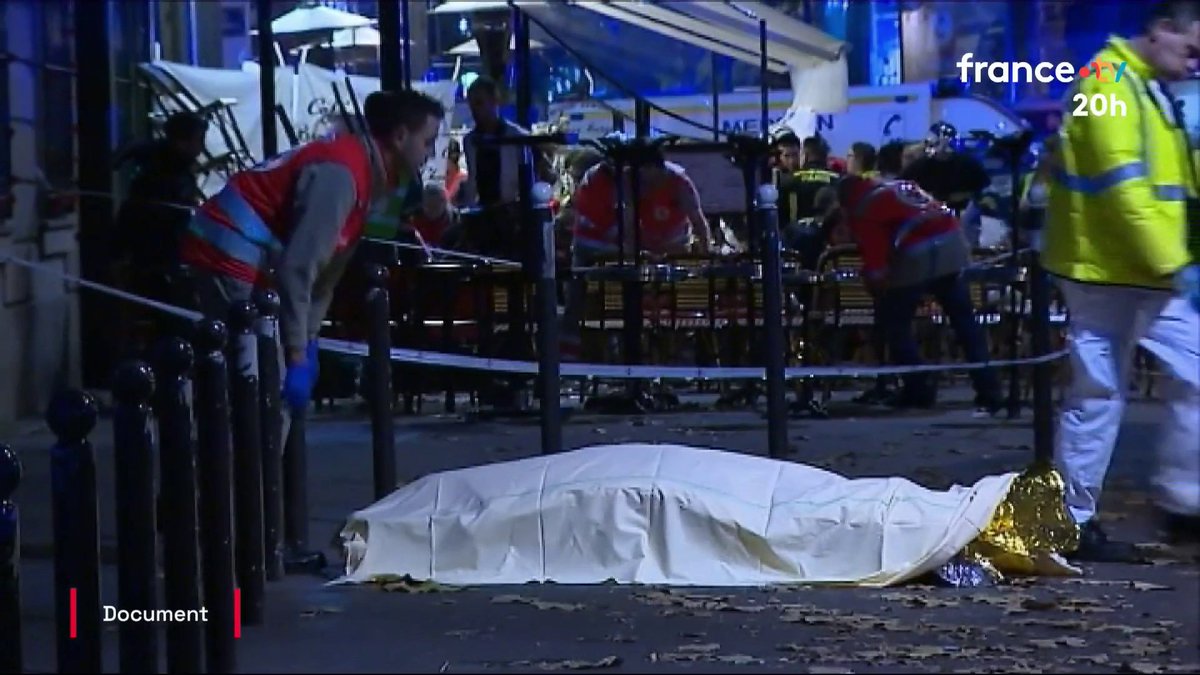 🇫🇷 France Télévisions dévoile de nouvelles images et des enregistrements audio inédits des attentats du 13 Novembre, des premiers coups de feu lors du concert jusqu’à l’assaut final.