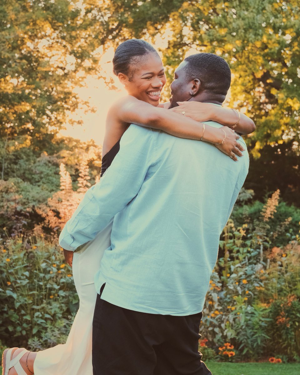 Local man has bent the knee. We both knew we’d get married, so I played it cool like “no need for the proposal thing.” What she didn’t know was I had ideas. And a storyboard. A resplendent garden. A fake TikTok shoot. The genesis of a forever after. LFG! #ChidisTreasure ❤️😆💍