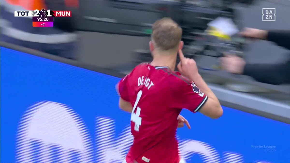 En el 83', el Manchester United ganaba 0-1 👀 En el 91', el Tottenham le había dado la vuelta con un gol de Richarlison para el 2-1... ¡Y EN EL 96' EMPATA DE LIGT! 🤯 La locura vivida en Londres es... TREMENDA #PremierLeagueDAZN ⚽ 🏴󠁧󠁢󠁥󠁮󠁧󠁿