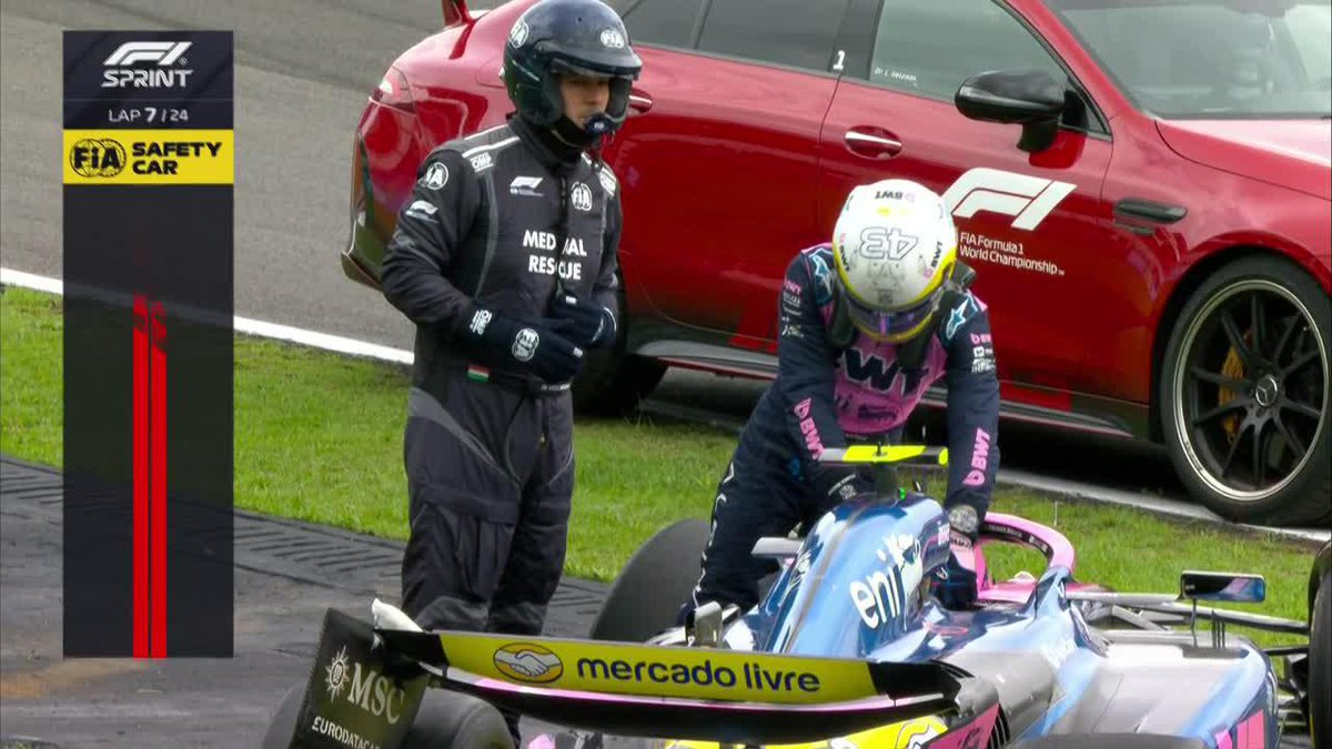 ¡FRANCO COLAPINTO AFUERA DE LA SPRINT! Despiste en la curva y golpe al muro... ¡Junto a Hulkenberg y Piastri! #BrazilGP ▶️ Mirá la 🏁 #Formula1 en el Plan Premium de #DisneyPlus