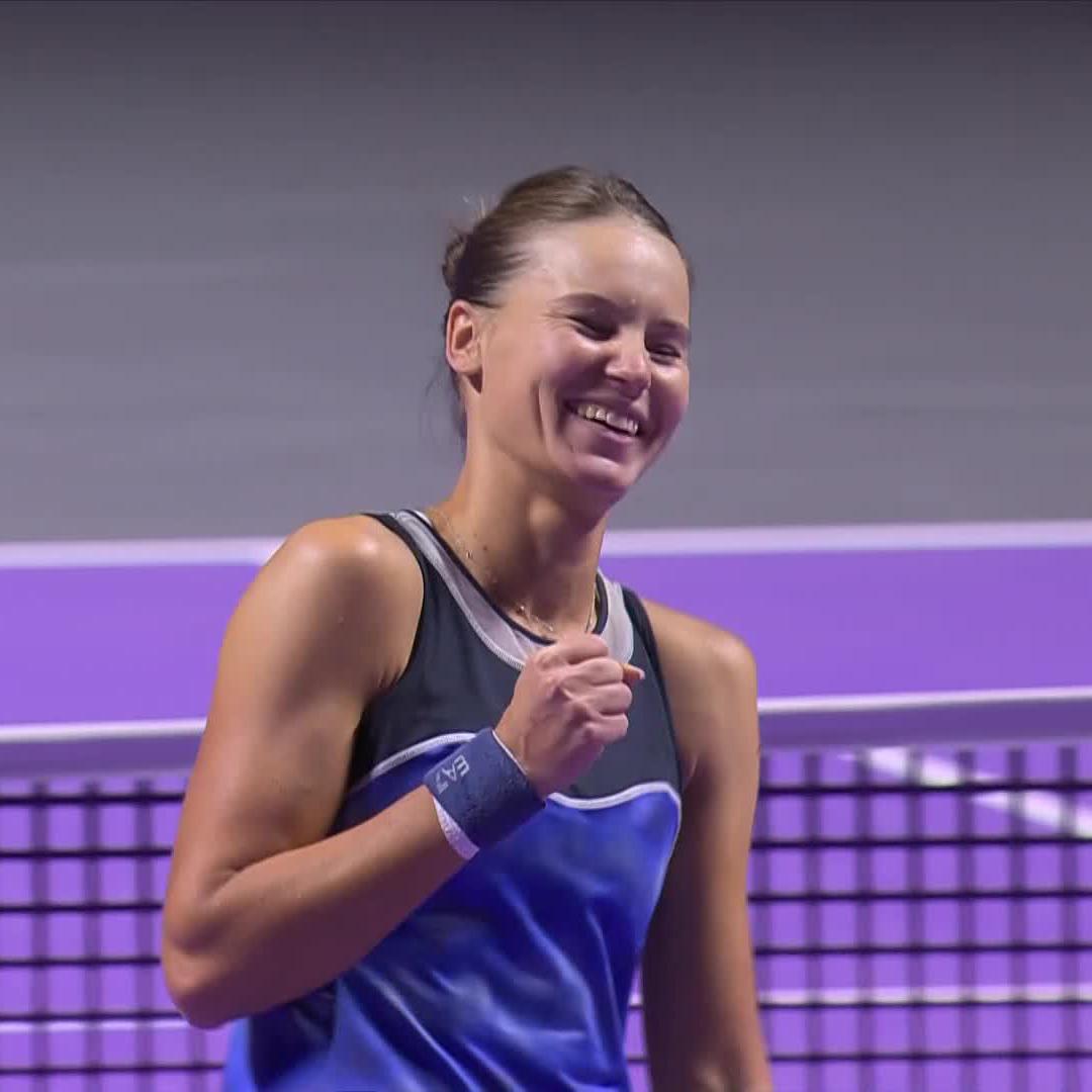 Queens of the Court 👑 Veronika Kudermetova & Elise Mertens stand tall in Riyadh, etching their names among the greats for the second time 🙌 #WTAFinalsRiyadh