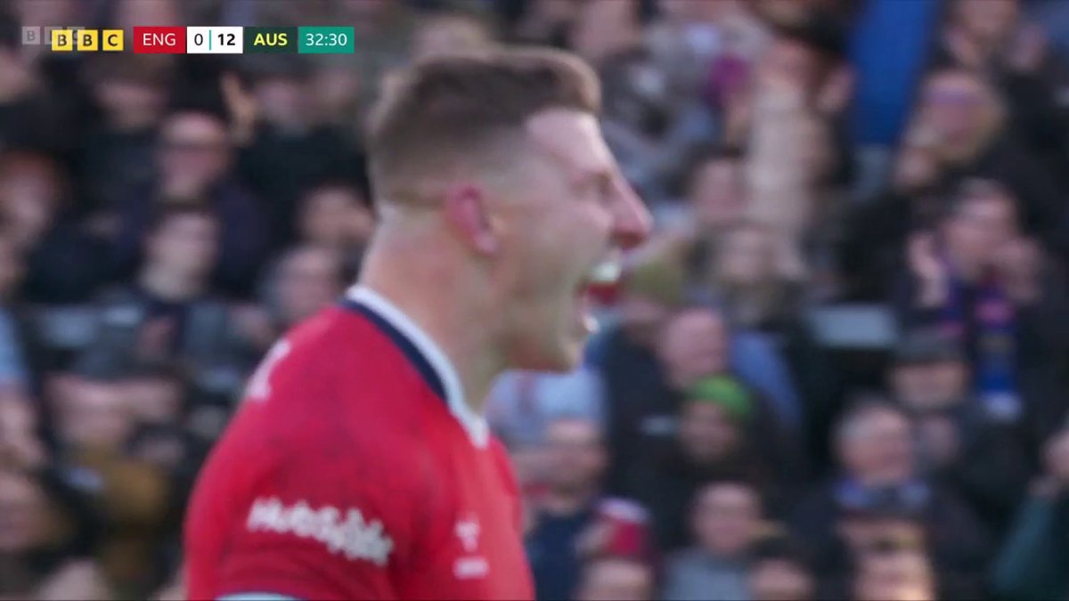 WHAT A TRY! 🏴👏 Incredible break from Jez Litten to send England captain George Williams through! Australia's lead is halved at Headingley.