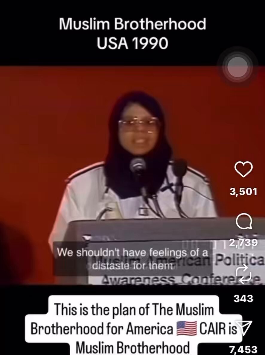 CAIR told you in 1990 that they have no plans to assimilate and that their goal is political power so that they can change this country to fit their needs. Fast-forward to 2025 and you see this happening all around you and people are still confused about what time it is.