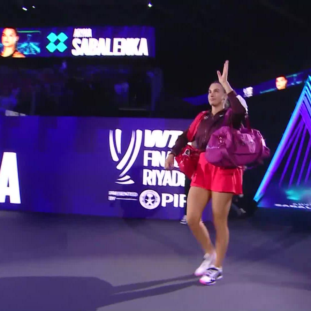 Grab the popcorn, Elena Rybakina and Aryna Sabalenka are ready 🍿 #WTAFinalsRiyadh