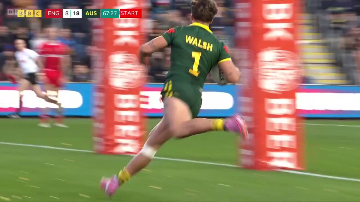 Game, set and match Australia 🇦🇺 Star of the series Reece Walsh goes through to put the Kangaroos three scores clear ✨