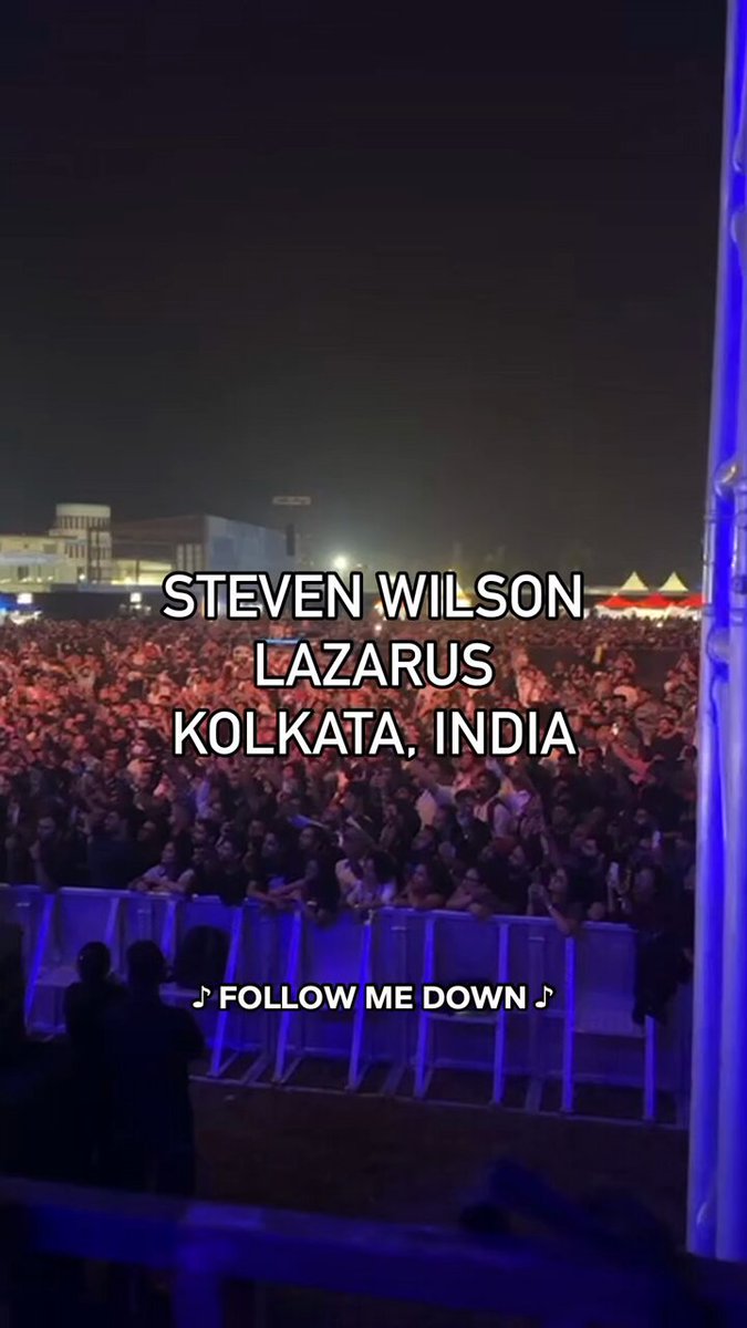 I have to love that the Indian 🇮🇳 crowds even sing the counterpoint vocal parts, thank you last night Kolkata, see you tomorrow Bengalaru! 🎥 Craig Blundell