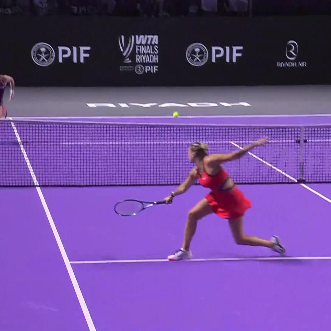 Slight of hand from Sabalenka Aryna 👏 #WTAFinalsRiyadh