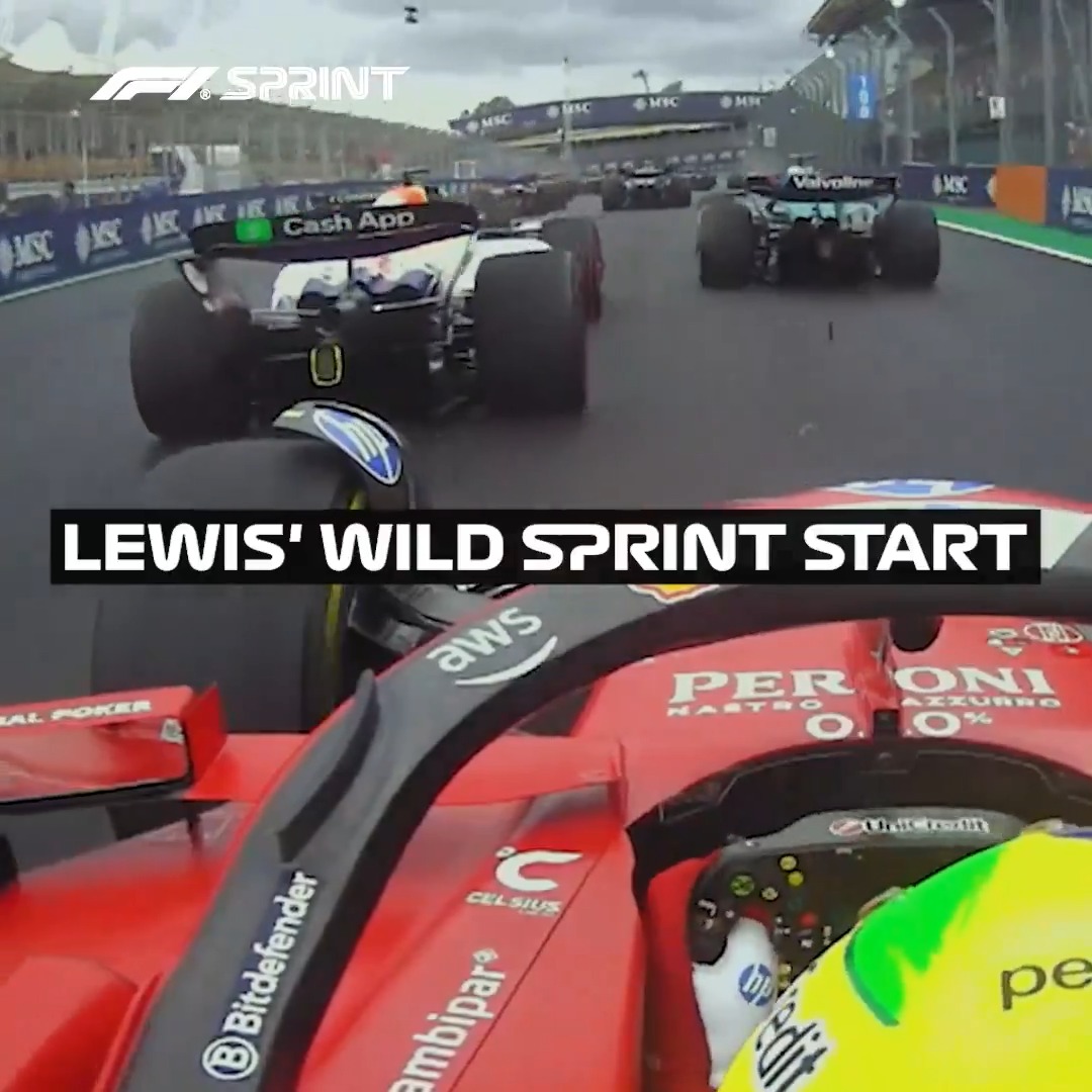 Lewis with a great start to #F1Sprint 👏👏 #F1 #BrazilGP Scuderia Ferrari HP