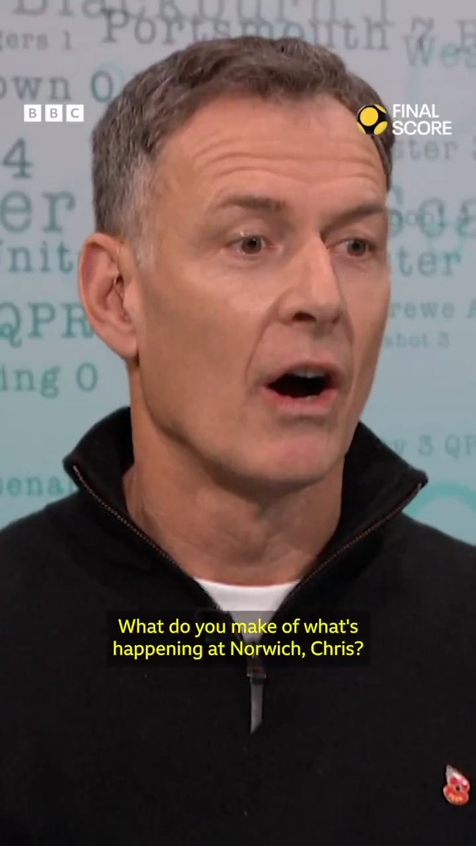 Chris Sutton's face tells you everything you need to know... Especially if you're a Norwich City fan! 😮