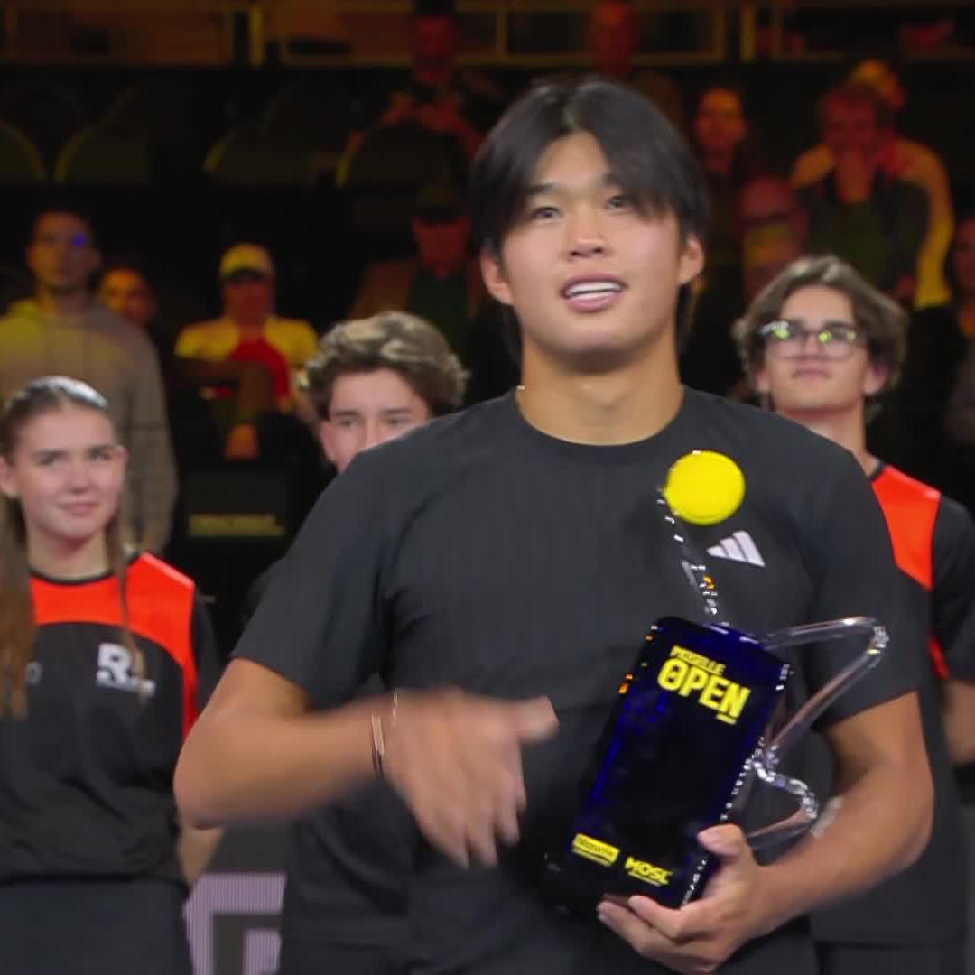 The first of many? 🏆👀 Learner Tien lifting it high in Metz 👏 Moselle Open