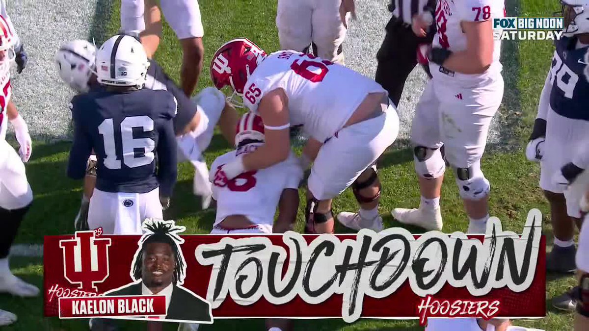 Kaelon Black gives Indiana Football another score before the end of the half 🙌 📺: FOX