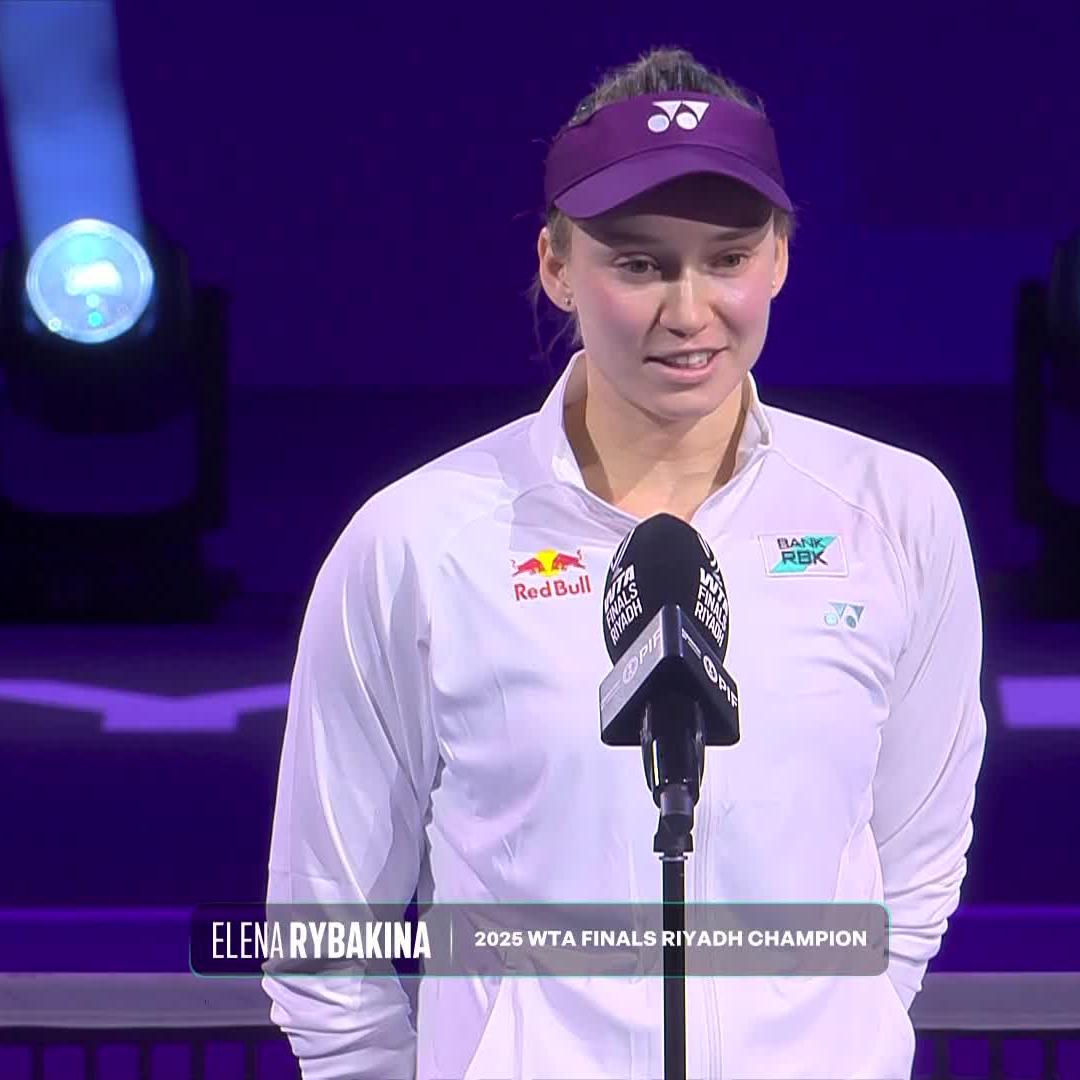 “I honestly didn’t expect any result and to go so far, it’s just incredible.” 💜 #WTAFinalsRiyadh
