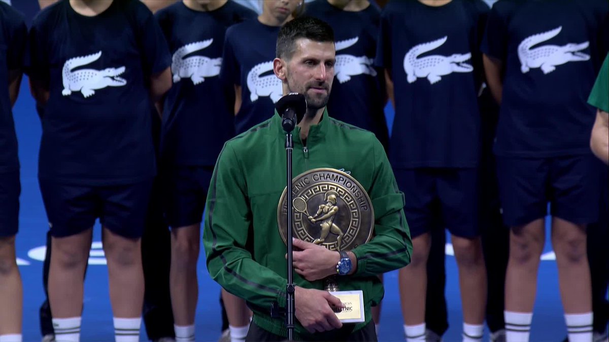 “Feels like home.” ❤️🏠🇬🇷 Novak Djokovic caps off a special win in Athens surrounded by loved ones. #HellenicChampionship