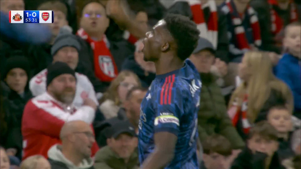 🚀 Brilliant finish from Bukayo Saka to equalise.