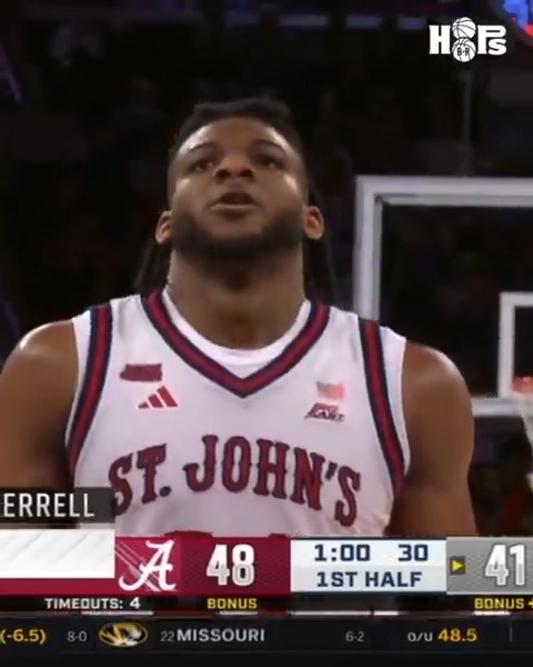 Zuby Ejiofor against No. 15 Alabama: 27 PTS | 9-12 FG | 10 REB | 2-3 3PT