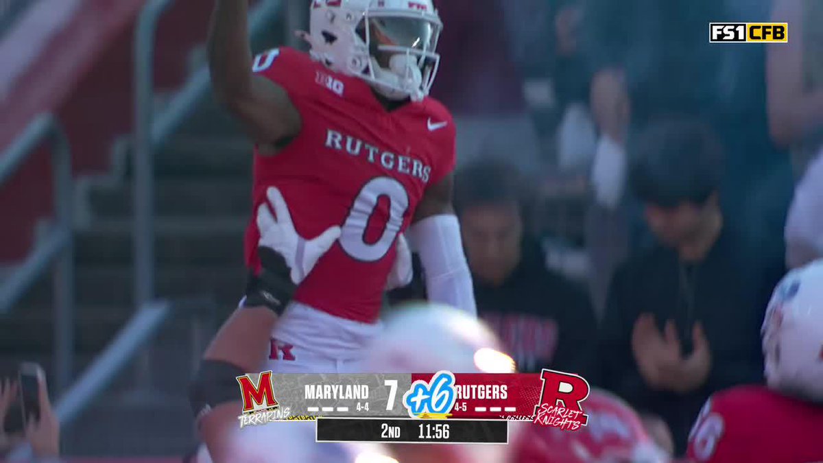We're all tied up. Rutgers Football 🪓 just leveled the score vs. Maryland. 📺: FS1