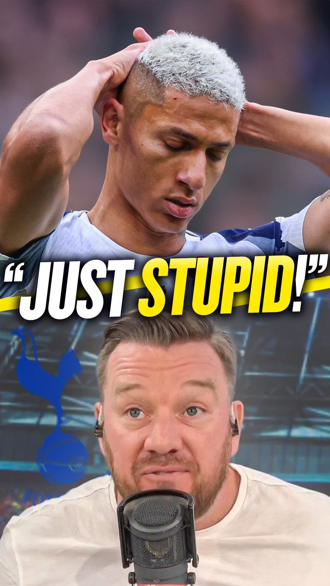 😡"Just stupid!" 😩"Come on guys!" Jamie O'Hara isn’t happy with Richarlison’s celebration for Spurs’ second goal or their defending for Man Utd’s equaliser.