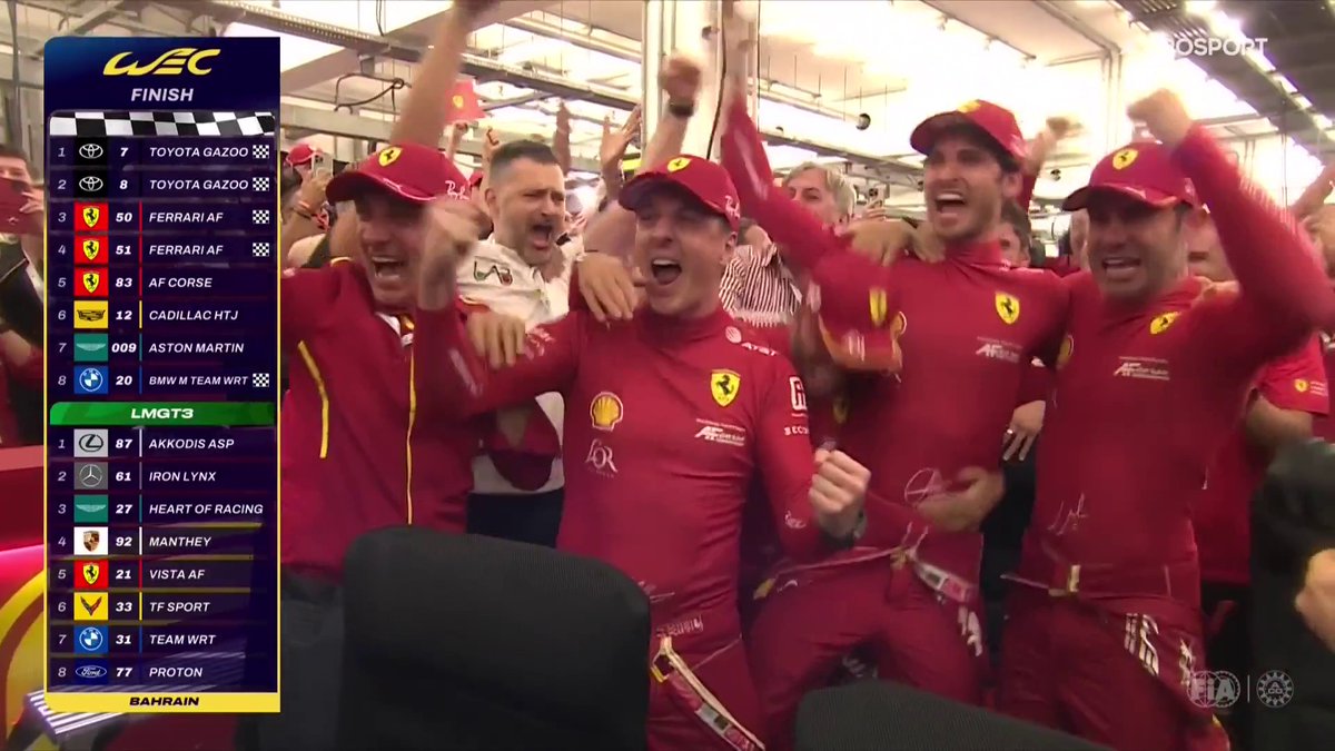 A più di mezzo secolo di distanza, la Ferrari è tornata sul tetto del Mondo Endurance ✨🇮🇹 #WEC #Ferrari