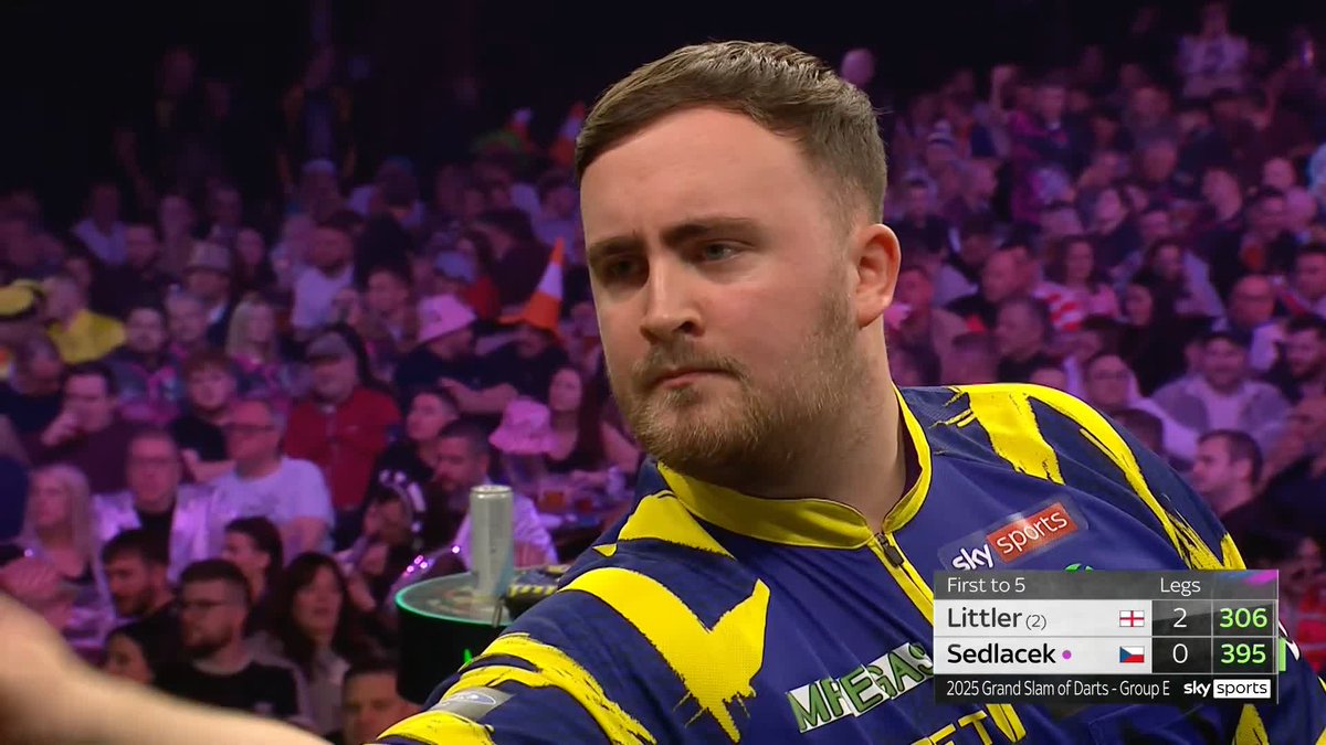 LITTLER ON THE CHARGE! Luke Littler has started in typical Littler fashion, breezing to a 3-0 lead over Karel Sedlacek. 📺 #GSOD | Group E
