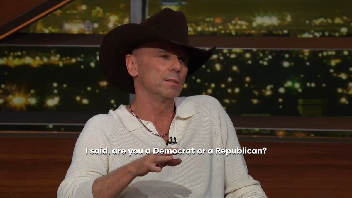 The one and only @KennyChesney brought some Big Hat Energy to this week's Real Time with @BillMaher. Watch the full convo on HBO Max!