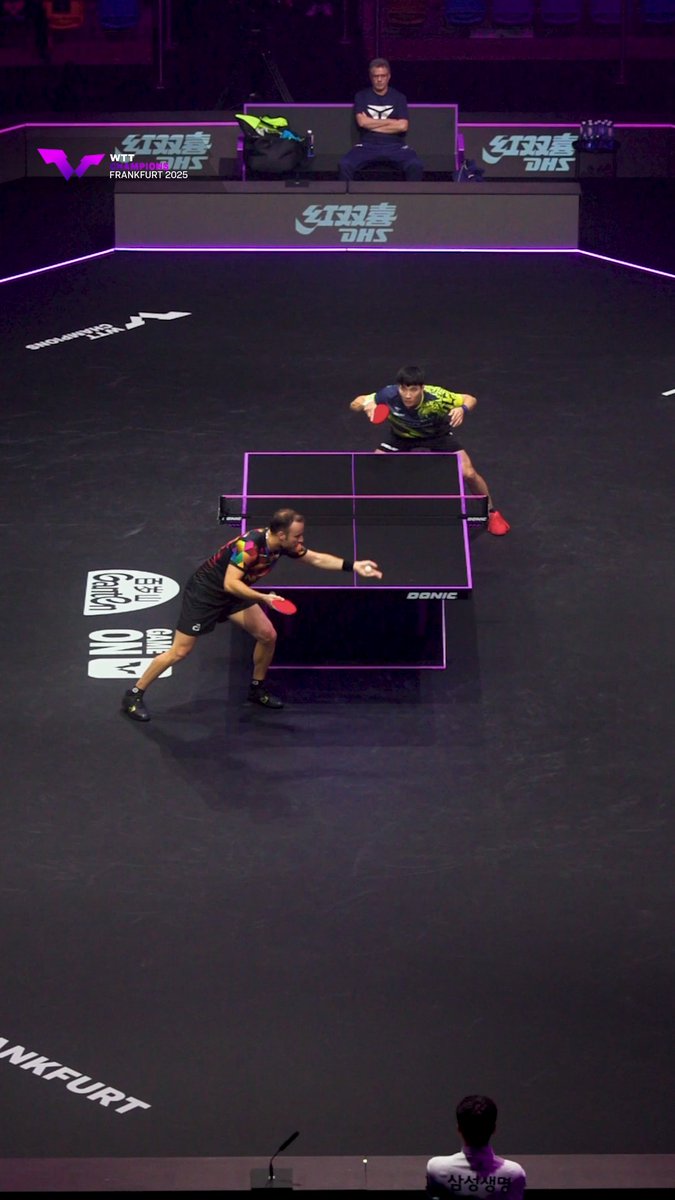 Soft hands finish a fierce rally 🔥 #WTTFrankfurt #TableTennis