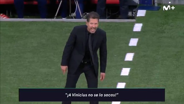❗️ ''A 𝙑𝙞𝙣𝙞𝙘𝙞𝙪𝙨 no se la sacas''. La protesta de Simeone. #DeportePlus