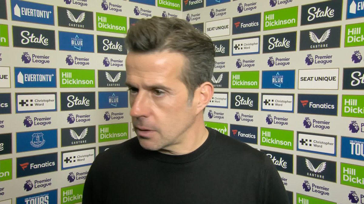 "Not good enough, it's a disappointing afternoon" Marco Silva reflects on Fulham's 2-0 away defeat to Everton, and believes his side were not 'competitive' during the match ⚪️
