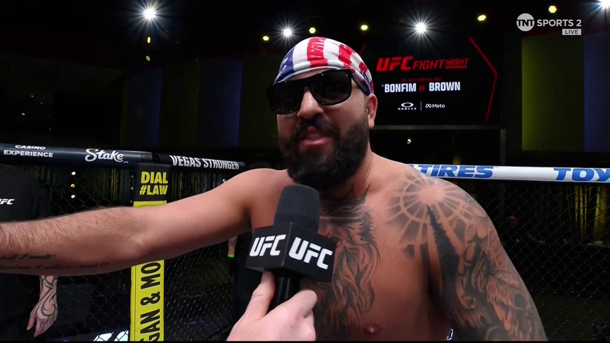 Josh Hokit cut a crazy promo after his win 😭🔥 “I already stomped two Brazilians. I’m looking for a third. Valter Walker, you absolutely suck.” #UFCVegas111