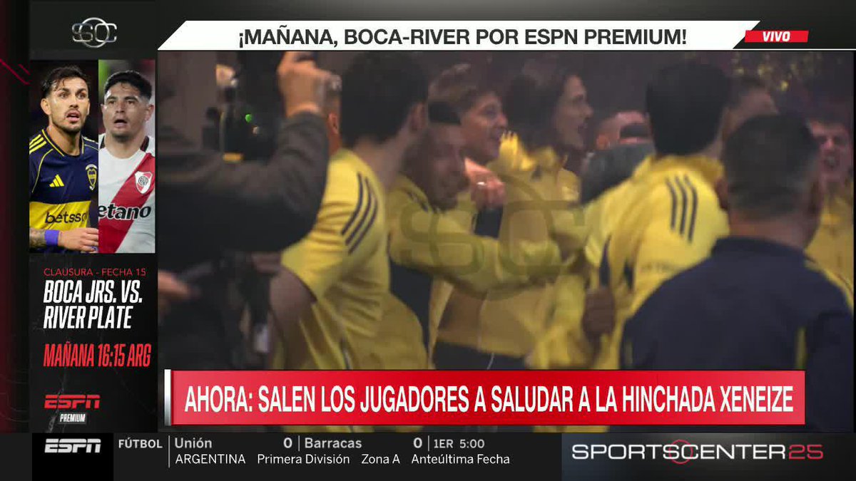 "SE MUEVE PARA ACÁ, SE MUEVE PARA ALLÁ..." 😱 Los jugadores de Boca, saltando al ritmo de la hinchada en la caravana previa al Superclásico: ¡LOCURA! 📺 #DisneyPlus Plan Premium | #SportsCenter