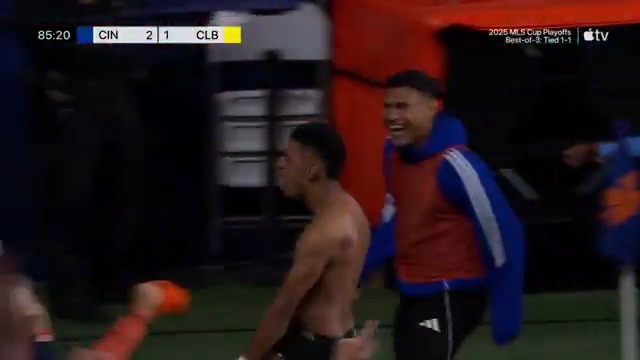 Brenner in the 85th minute to win Game 3 for FC Cincinnati 😤 (via Major League Soccer)