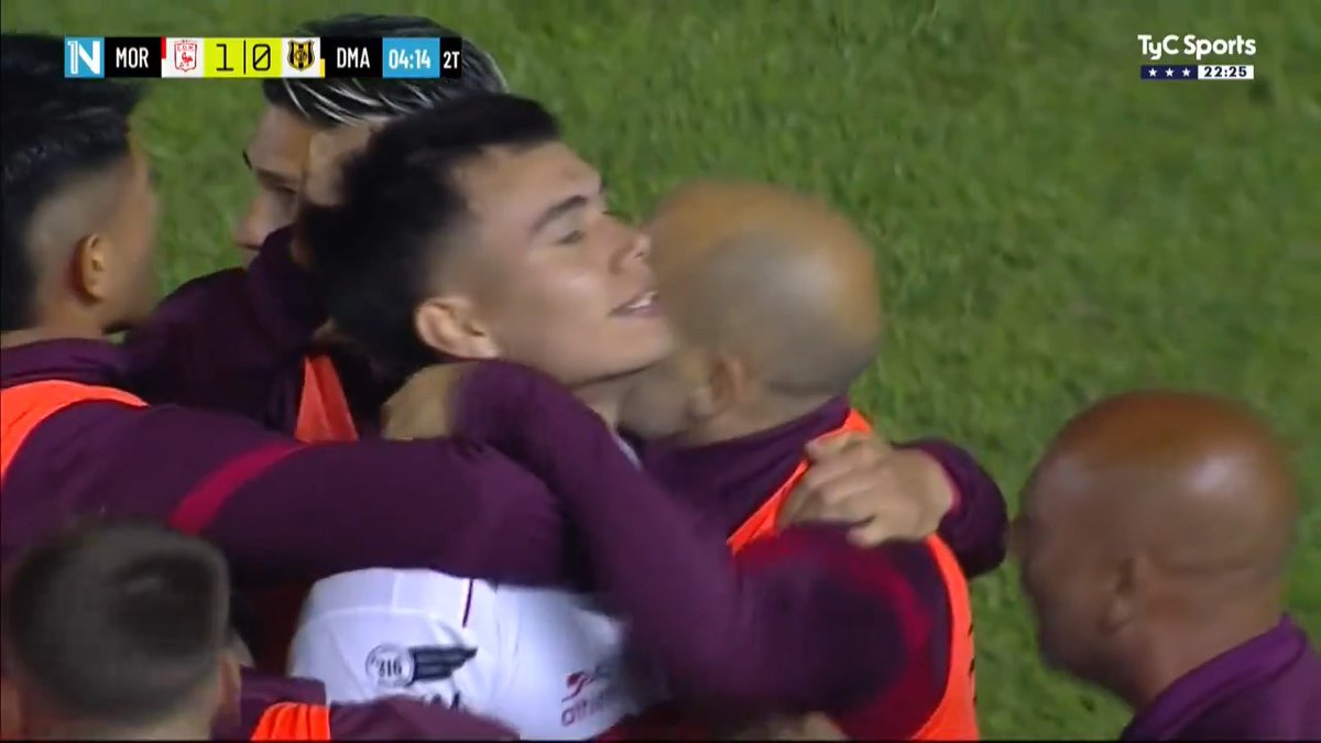 ¡GOL DE MORÓN! Vázquez adelantó al Gallo ante Deportivo Madryn a los 5 minutos del segundo tiempo. #NacionalEnTyCSports.