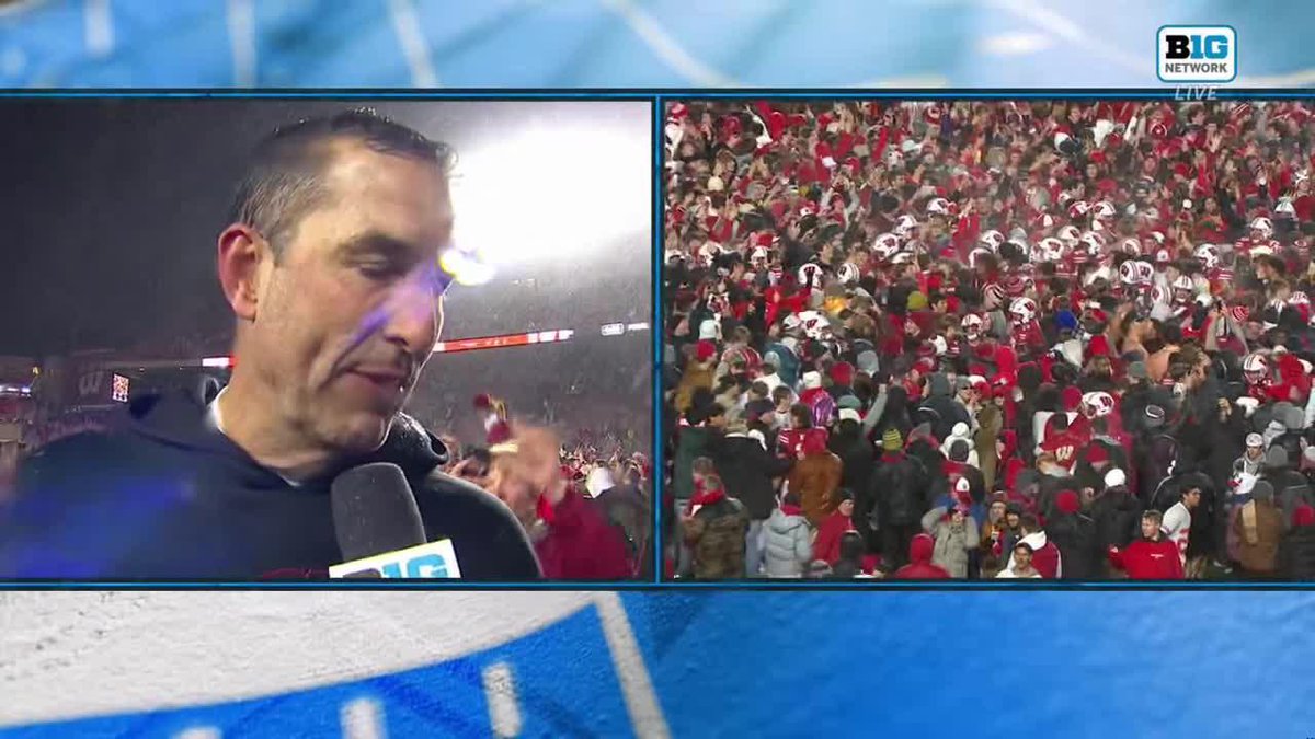 "It's been a while coming. It's great to see." 🗣️ Luke Fickell on Wisconsin Football's win over No. 23 Washington