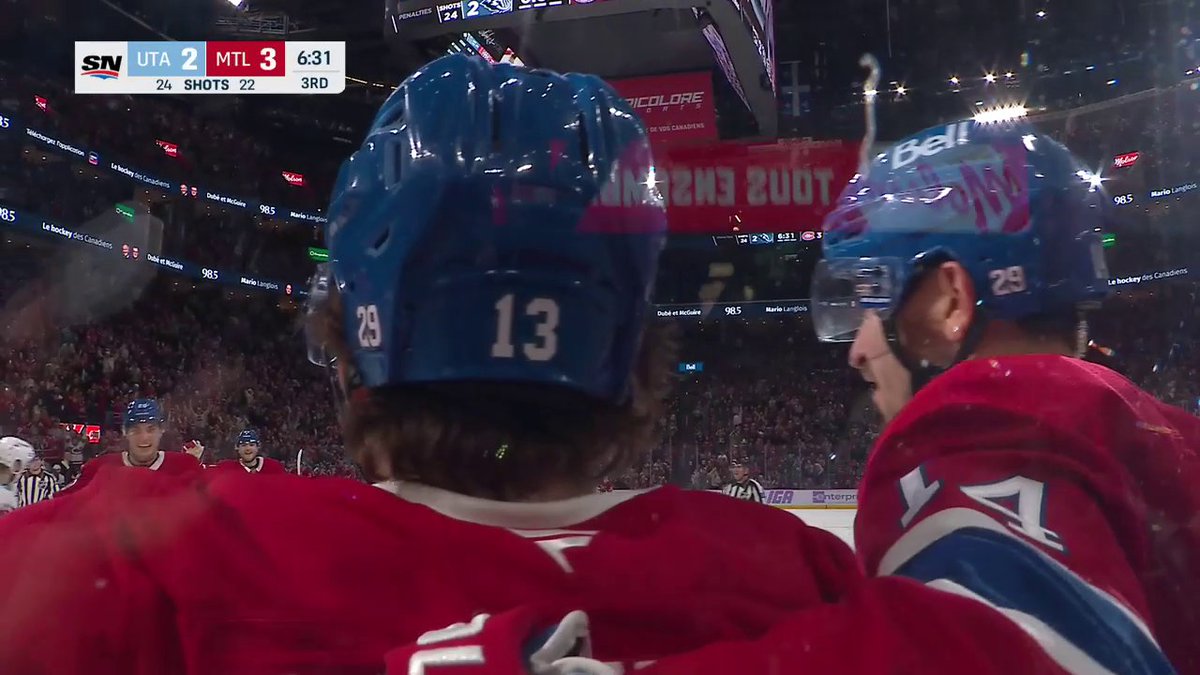 Your new NHL leading goal scorer 😱 Cole Caufield's got his second on the night ✌️ 📺: Sportsnet &amp; TVA Sports ➡️