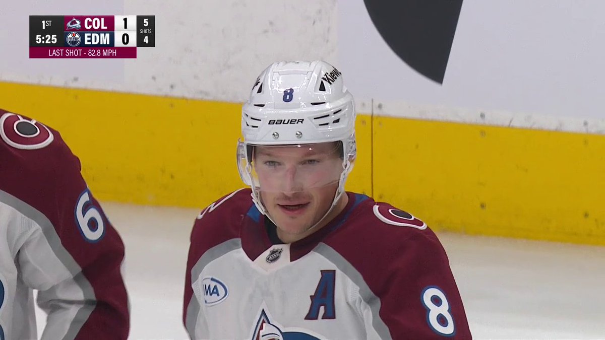 We're on Cale Makar hat trick watch 👀 It's only the first period...