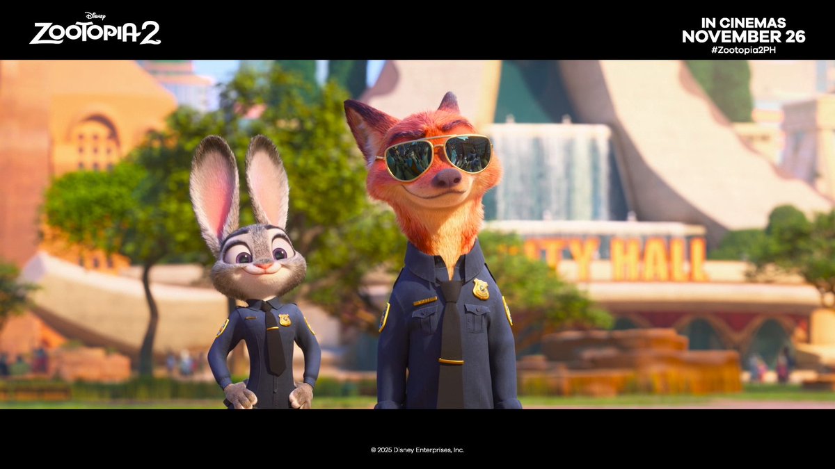 Judy Hopps, Nick Wilde, and the rest of Zootopia are SO BACK! 💥 #Zootopia2PH — see it on the big screen November 26! Tickets available NOW 🎟️: