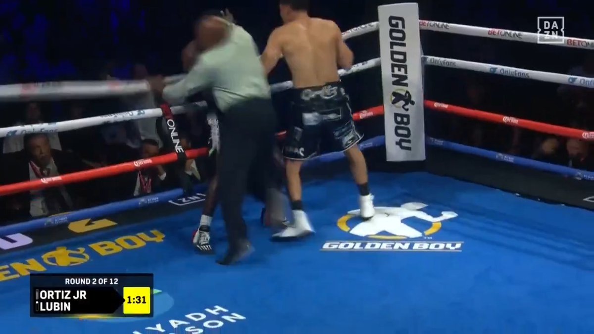 VERGIL WASTED NO TIME 💥 Ortiz Jr gets the stoppage over Erickson Lubin in just two rounds! 😳