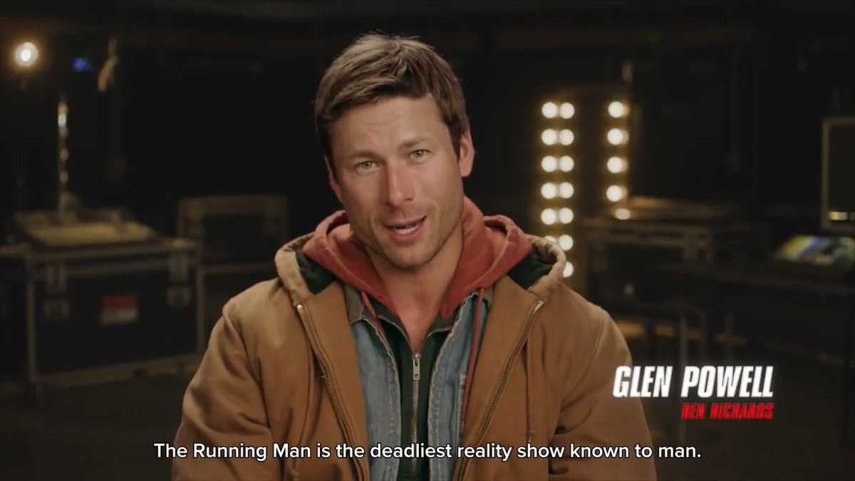 The Running Man Movie Also fun fact: The contest has a 0% survival rate so far Good luck 🫡
