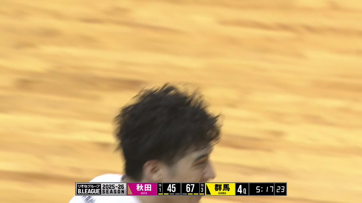 タフショットメーカーまで秒読み⏲️ 群馬#6 中村が難しいショットを・・ 中村拓人/TakutoNakamura 群馬クレインサンダーズ 📡バスケットLIVEで生配信中 #Bリーグ #りそなグループ