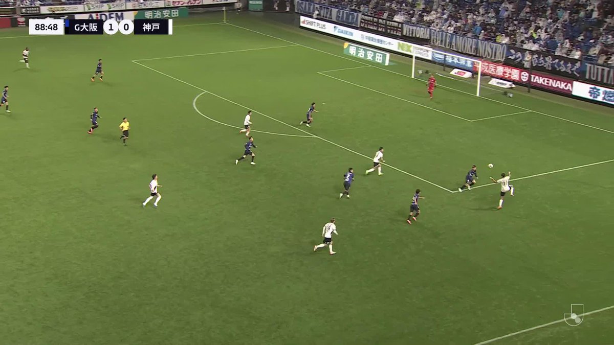 #モーメントブースター でシェアして盛り上がれ! ⚽️ゴール (88:50) 👟佐々木 大樹 🆚ガンバ大阪 vs ヴィッセル神戸 📺DAZNでライブ配信中 #DAZN #FanZone マクドナルド #チキチキン #夜マック