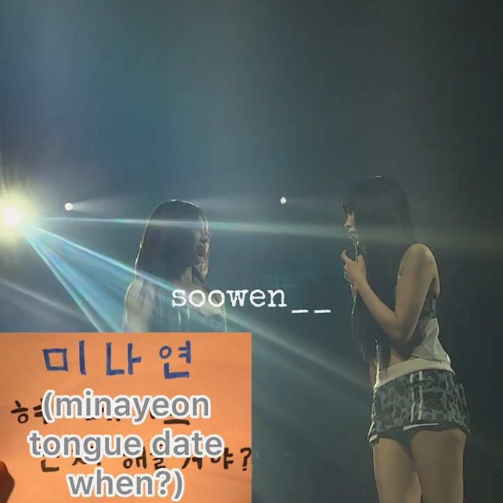 Mina and Nayeon were asked about the "tongue date" they wanted to go on but they forgot about it so they got weirded out 😭😭