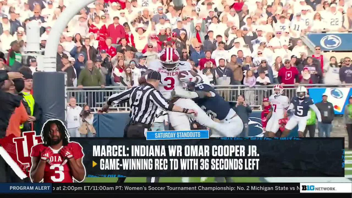 ________ was your Week 11 Saturday Standout? Here's our guys' picks: 👉 Wisconsin Football LB Mason Posa 👉 Indiana Football WR Omar Cooper Jr. 👉 Nebraska Football RB Emmett Johnson