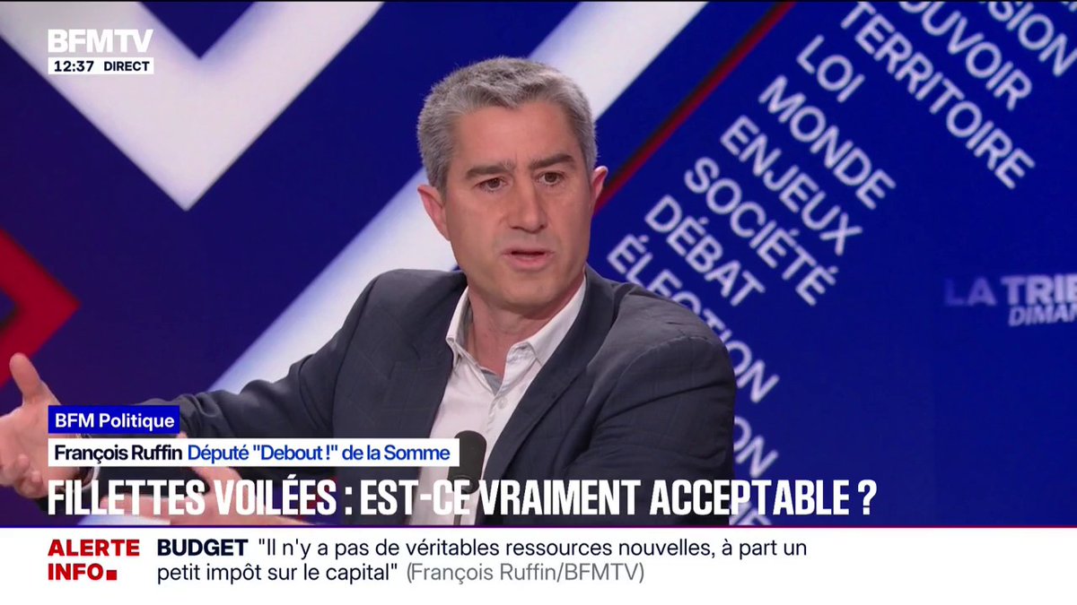 Le voile est-il un outil de soumission de la femme? "Non", répond François Ruffin, "c'est un choix effectué par des femmes dans notre pays que de se couvrir de cette manière-là"